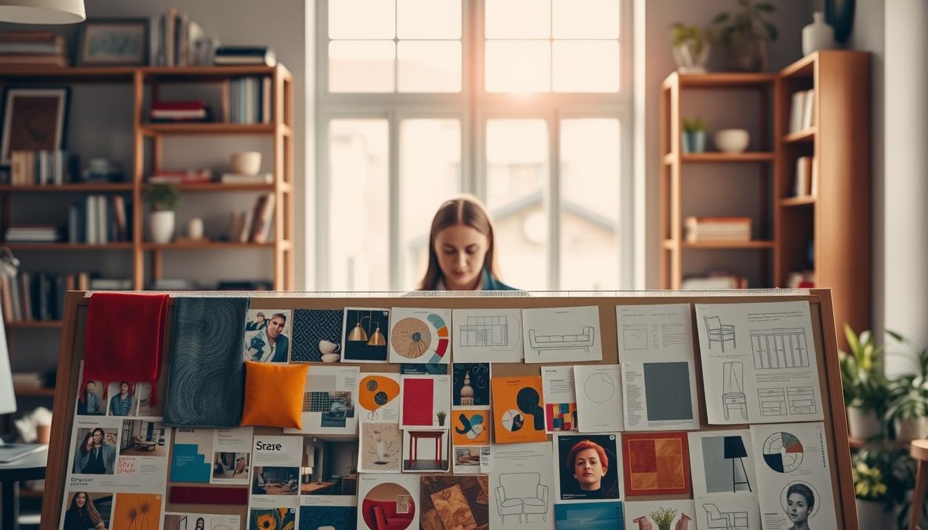 creating mood boards and palettes