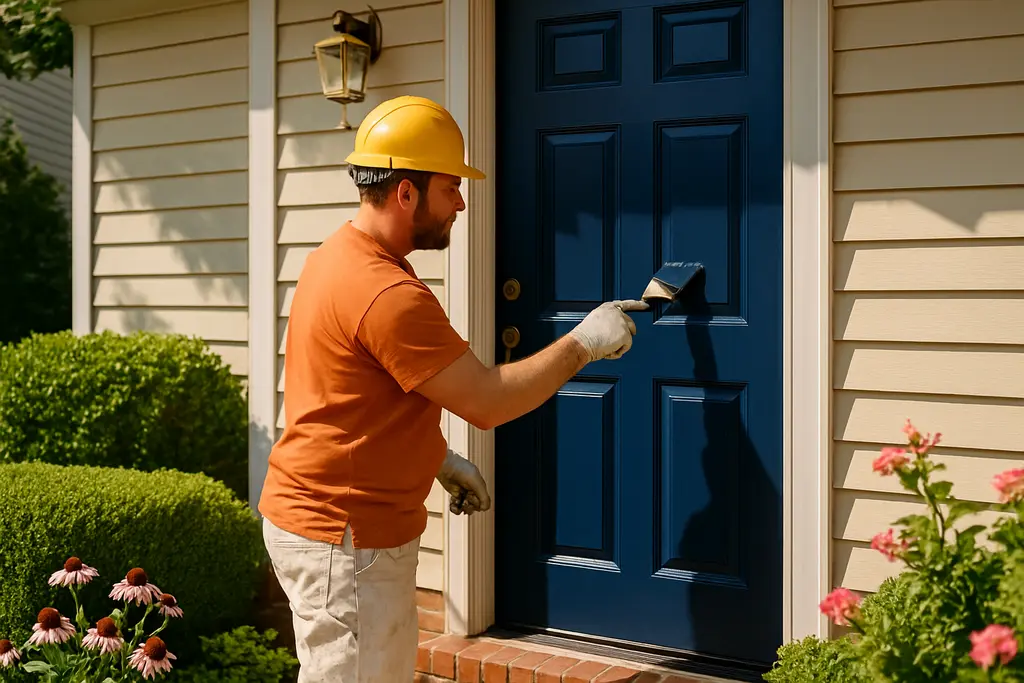 Home improvement ROI planning with tools, budget notes, and exterior project samples